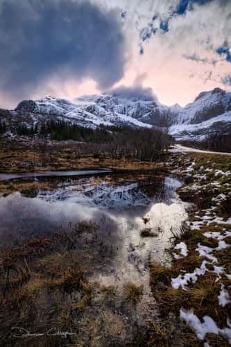 The road to Nusfjord, Lofoten