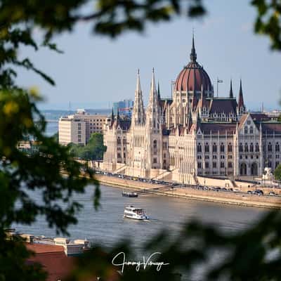 View of Hungarian Parliament from Fisherman's Bastion, Hungary