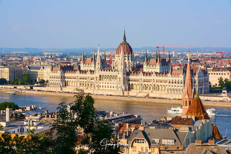 View of Hungarian Parliament from Fisherman's Bastion