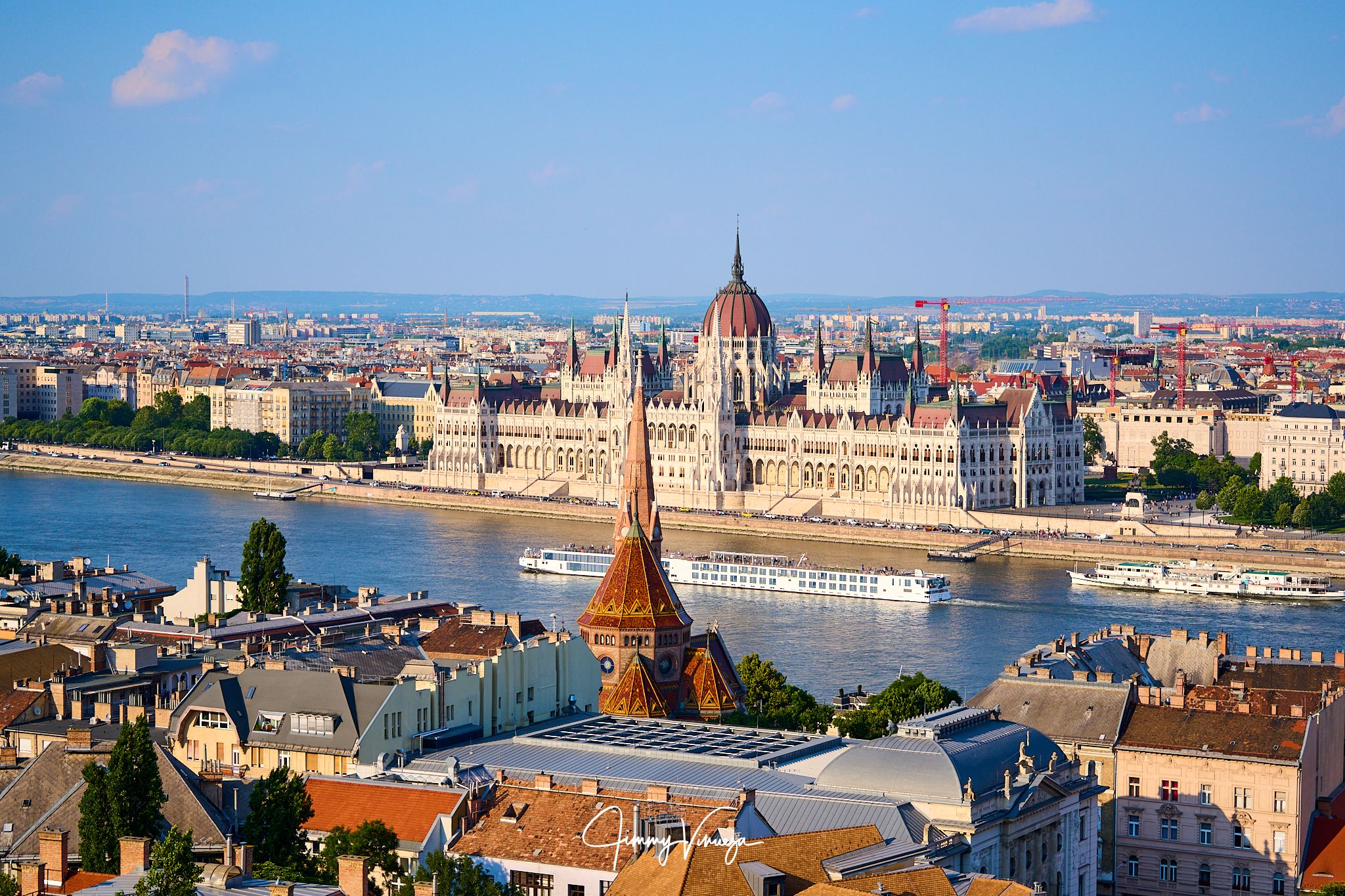 View of Hungarian Parliament from Fisherman's Bastion, Hungary