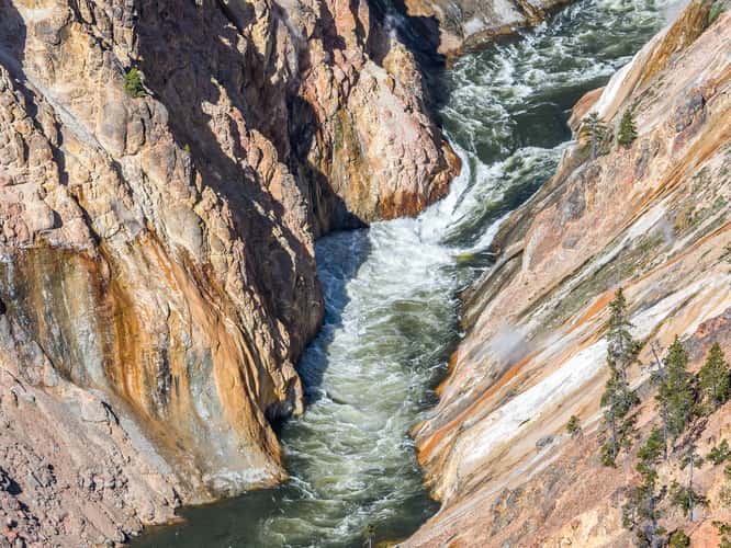 View of the Lower Falls, Yellowstone National Park