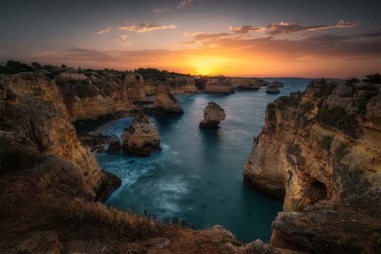 View towards Arch, Praia da Marinha