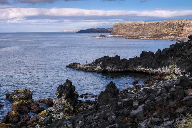 Volcanic cliff coast near Rabo de Peixe, Azores