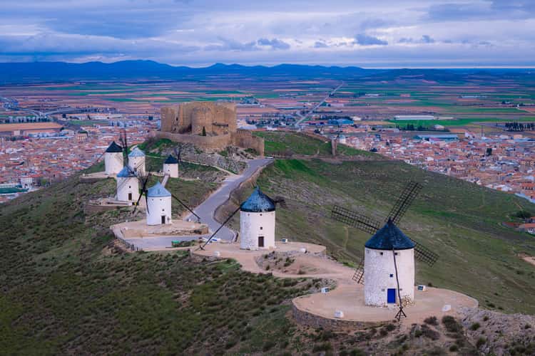 Windmills of Consuegra (drone)