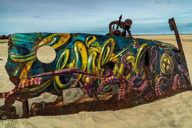 Wreck at the east end of Norderney