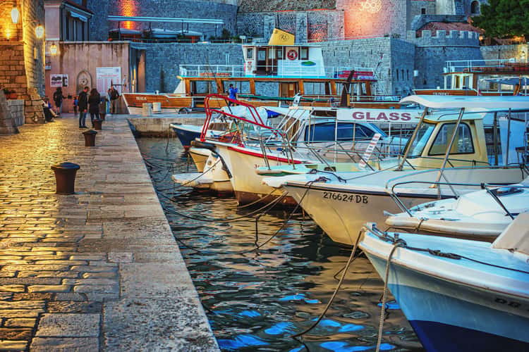 A bench, Dubrovnik, Croatia