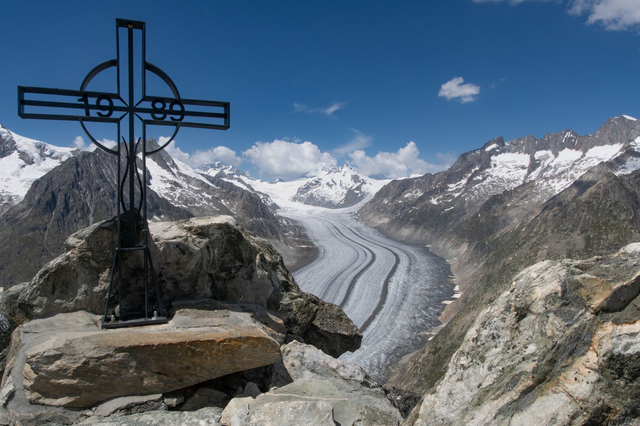 Aletsch glacier from Eggishorn, Switzerland