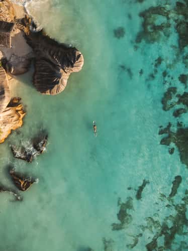 Anse Source d'Argent kayak