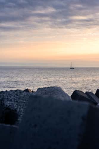 Blick auf das Meer von der Promenade Jardim do Mar
