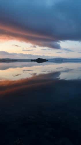 Bolsena Lake Pier: Sunset View