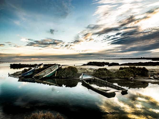 Cementerio de barcas. Delta del Ebro