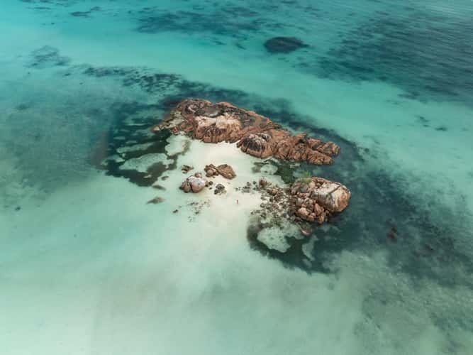 Coco Island from the beach