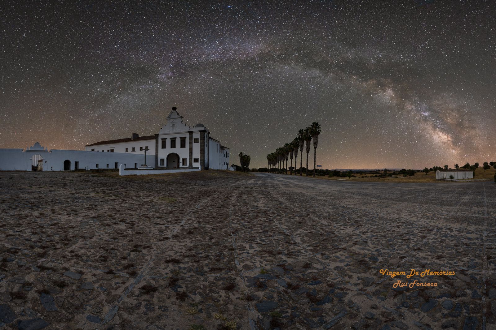 Convento da Orada Under the Milky Way Arch, Portugal