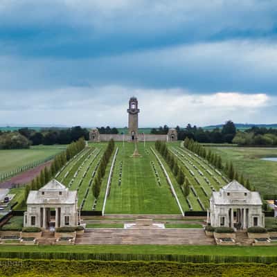 Drone Australian Nat Memorial, Rte de Villers Bretonneux., France