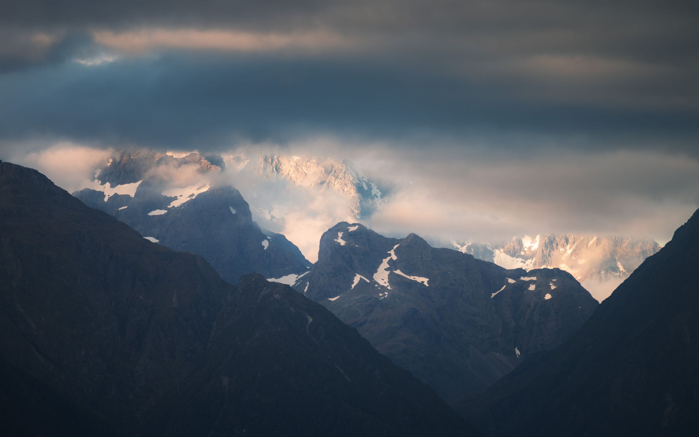 Fiordland Nationalpark Mountains, New Zealand