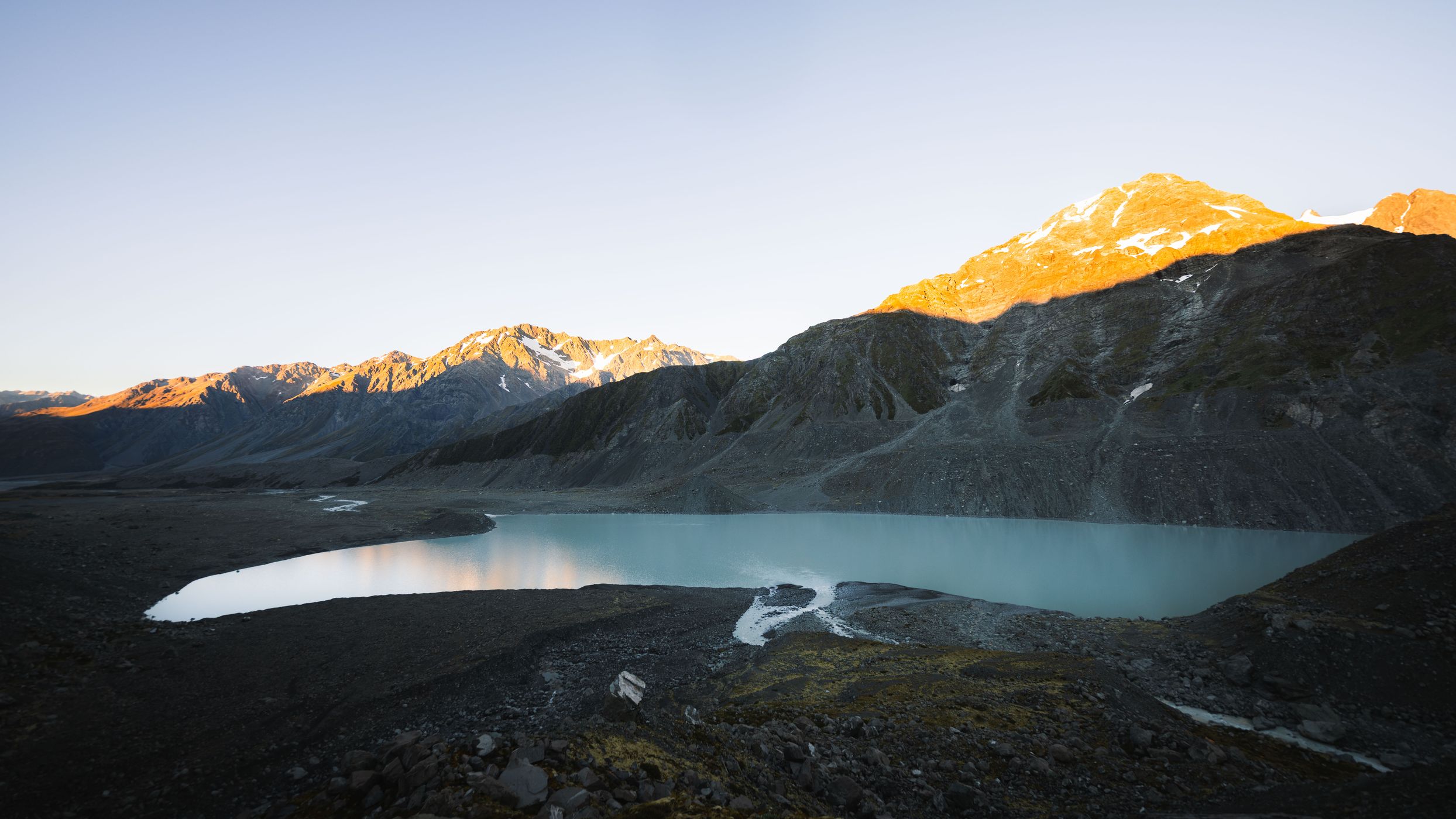 Godley Glacial Lake, New Zealand