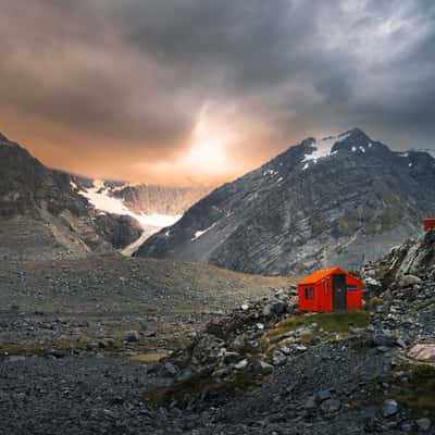 Godley Hut Basin, New Zealand