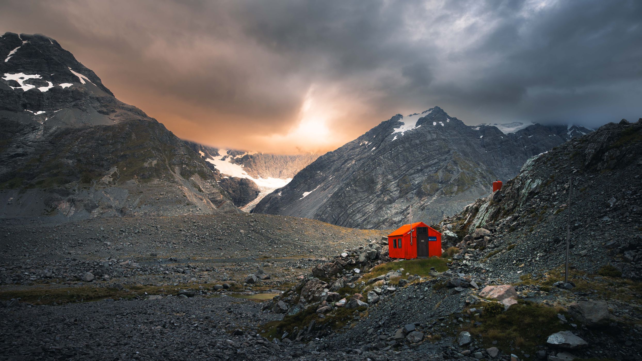 Godley Hut Basin, New Zealand