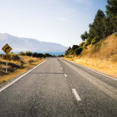 Highway 6, Lake Hawea, New Zealand