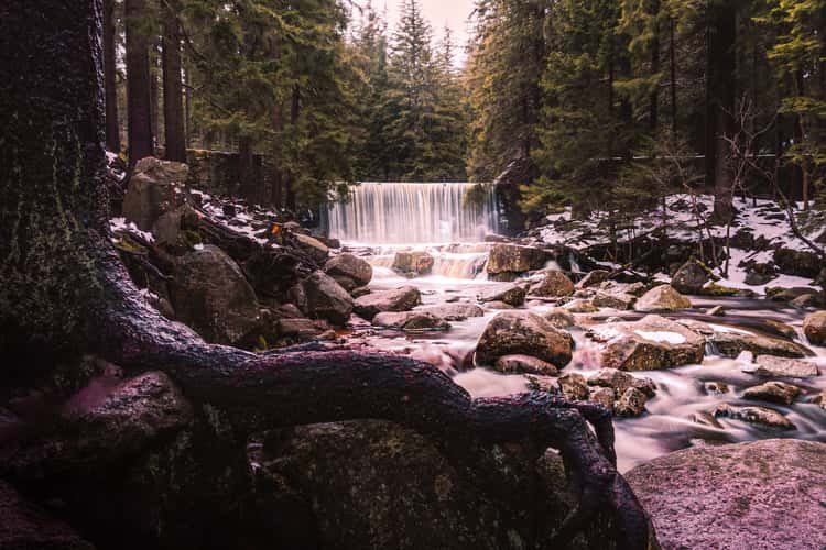 Kleiner Wasserfall in Karpacz