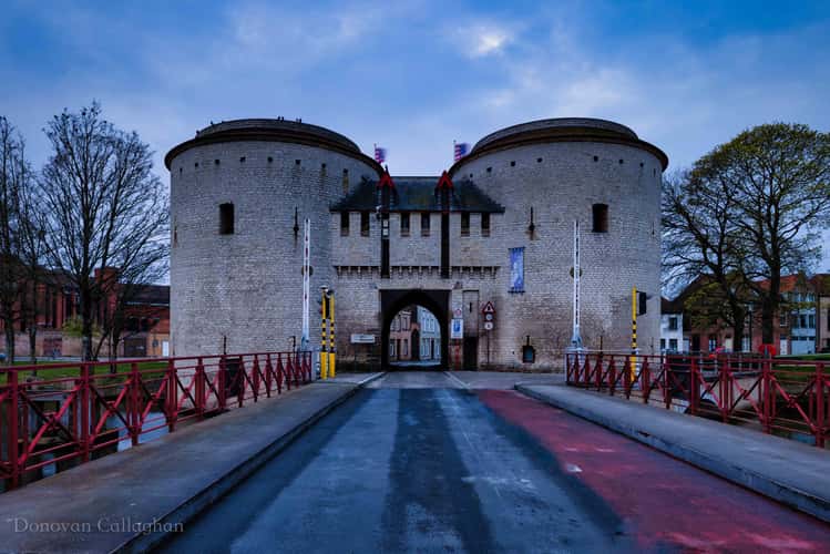 Kruispoortbrug bridge, Bruges