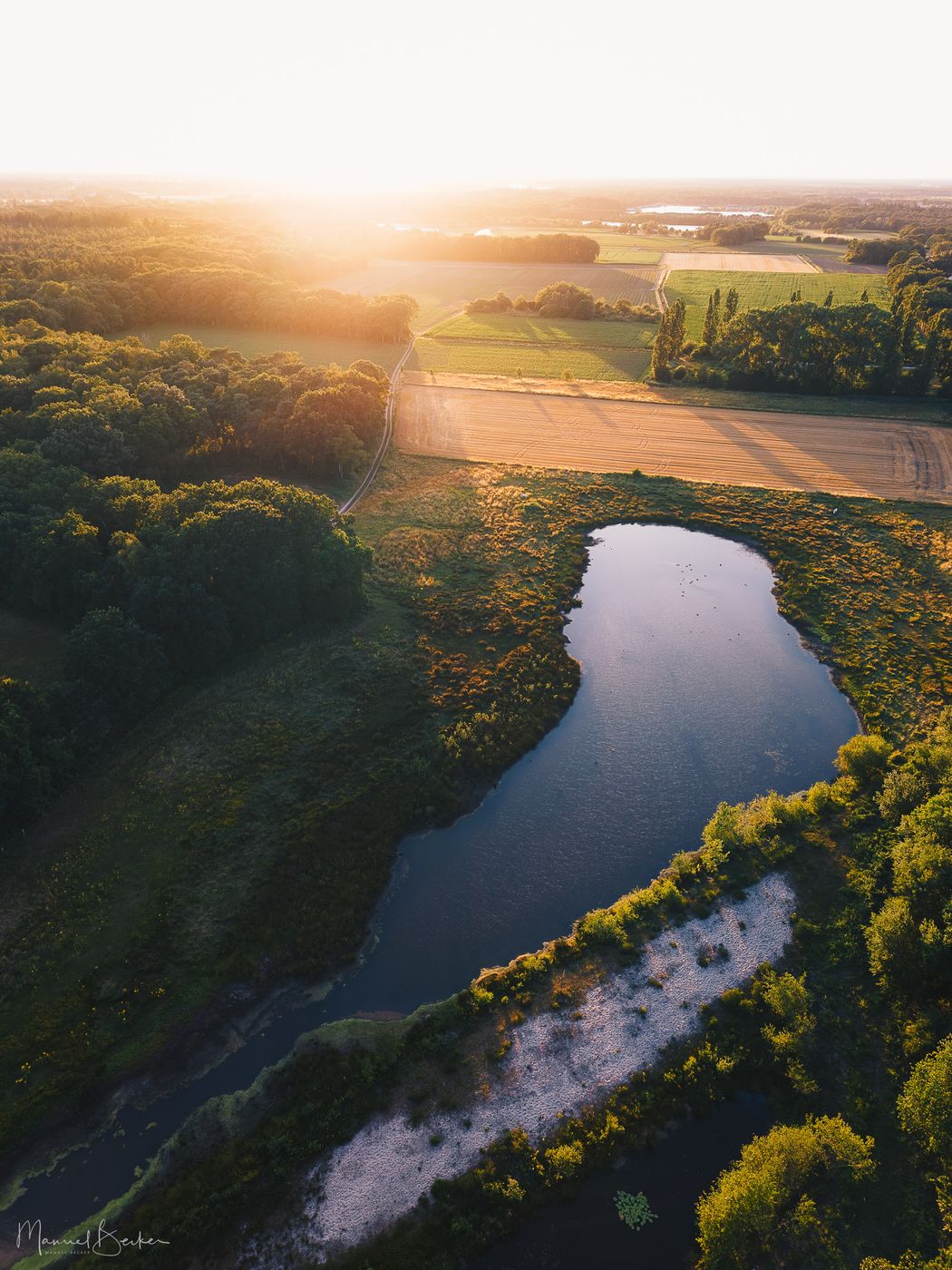 Lakes in front of Resort Arcen, Netherlands