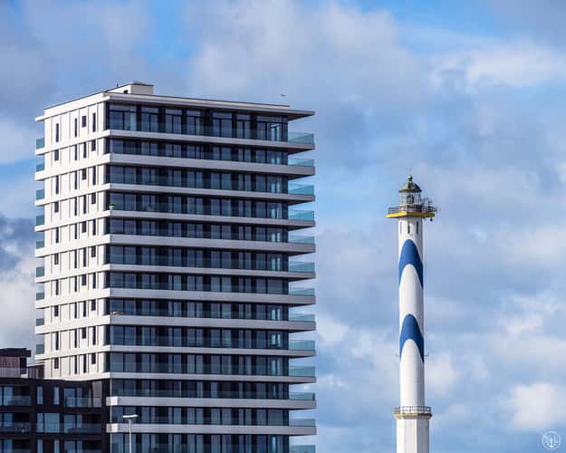 'Lange Nelle' Lighthouse Oostende, Belgian coast