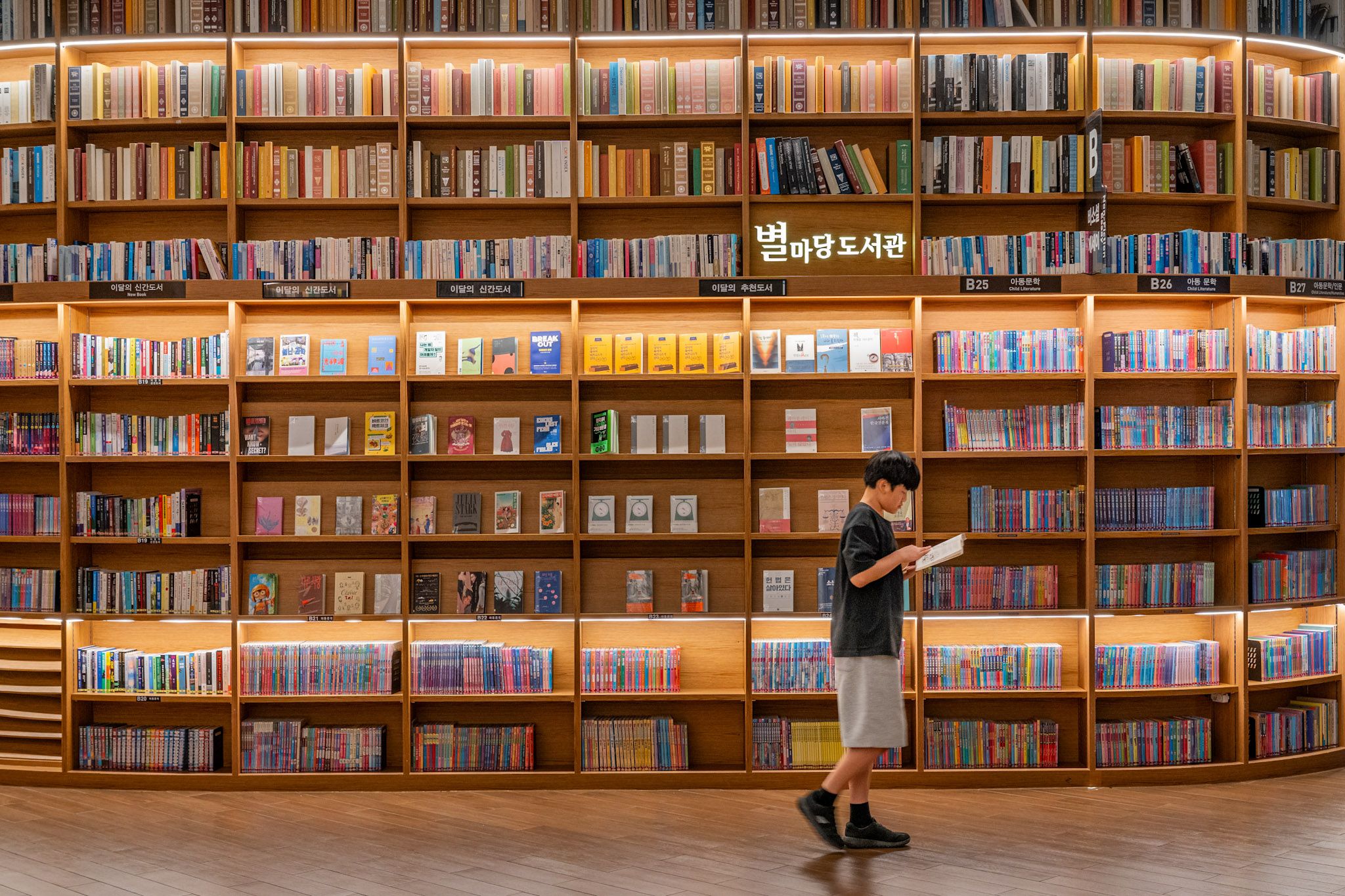 Library inside a Mall, South Korea