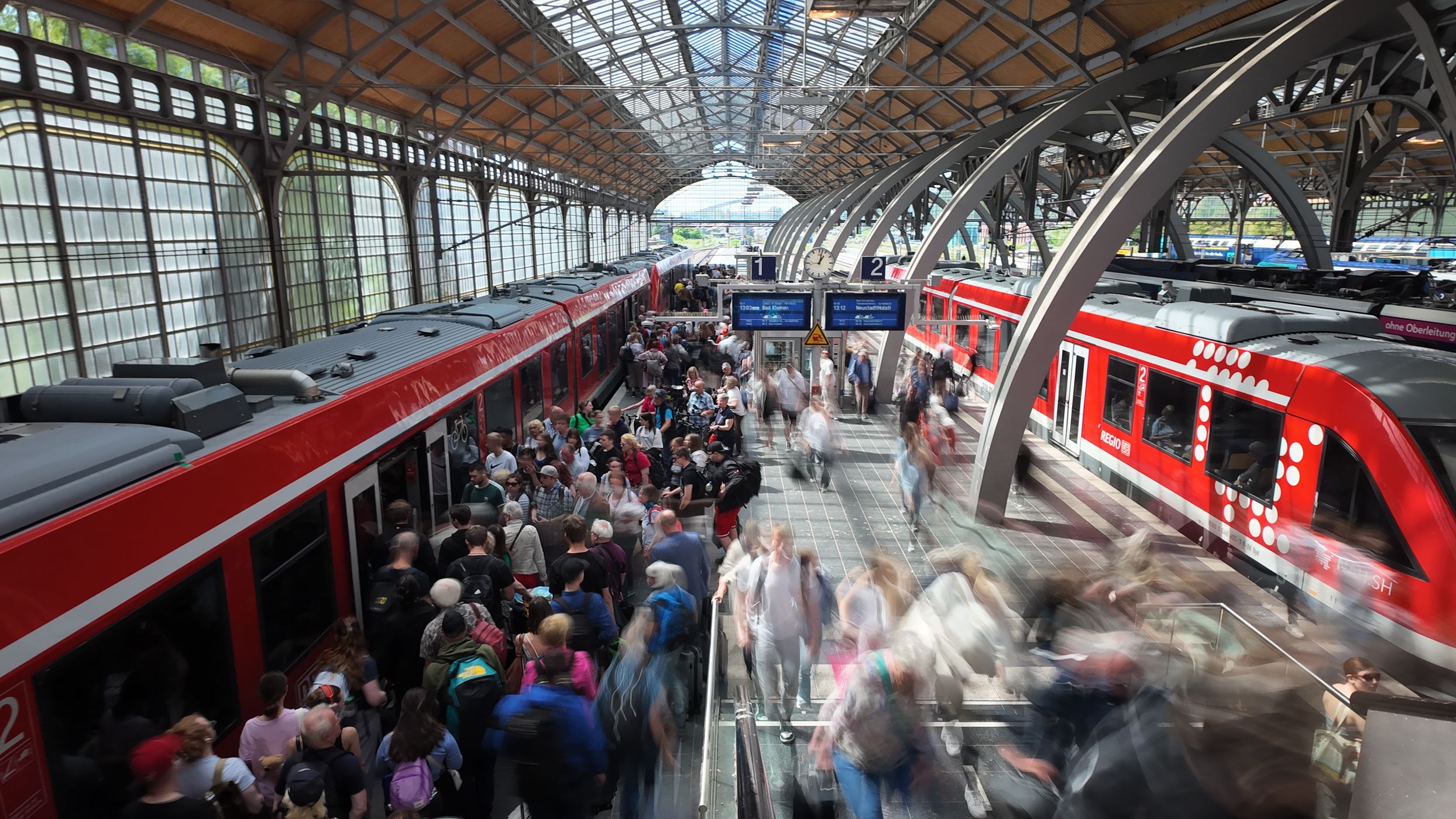 Luebeck Main Train Station, Germany