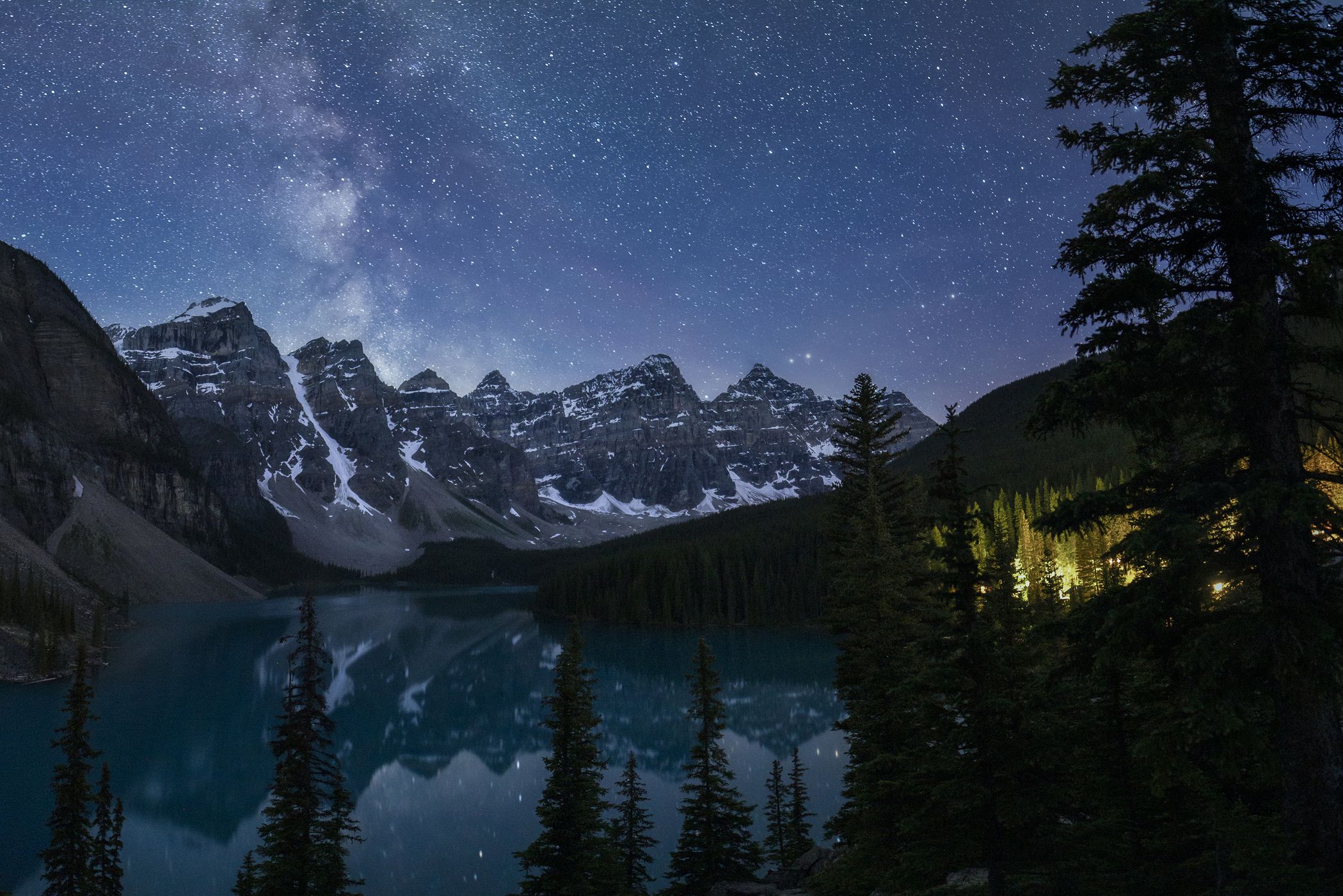 Milky Way over Moraine Lake, Canada