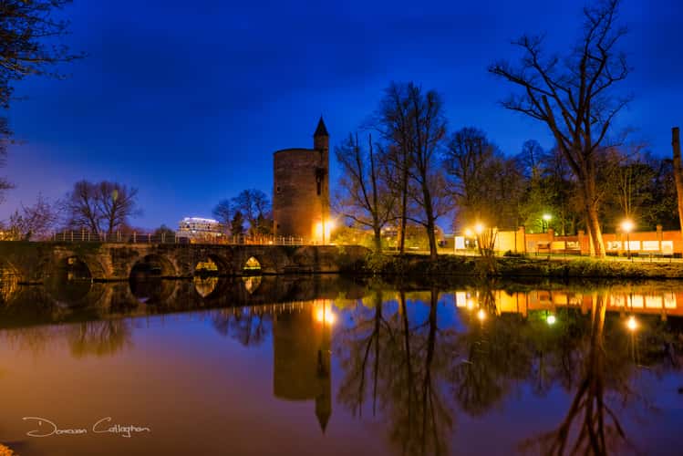 Minnewater Park, Bruges, Belgium.