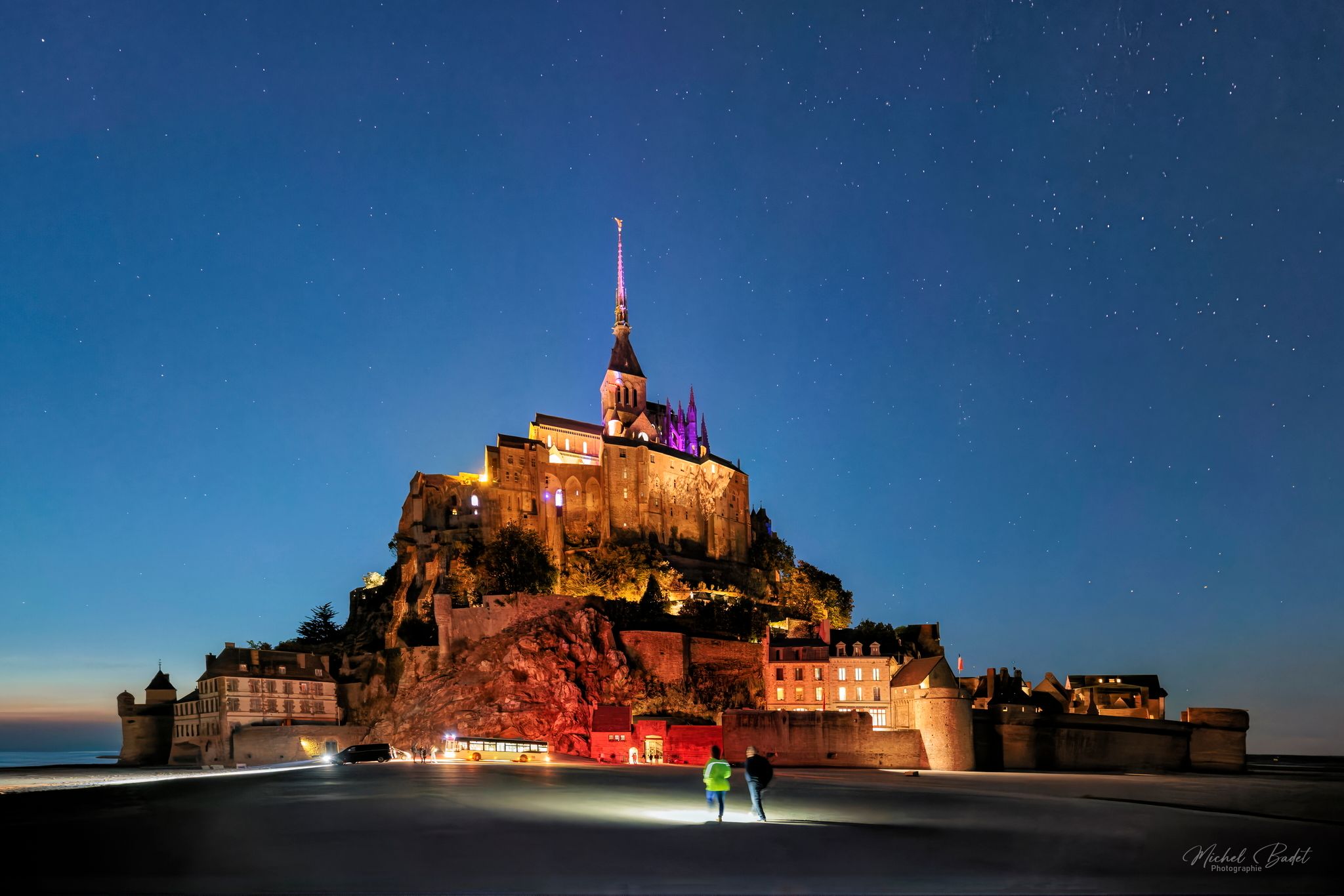 Mont Saint-Michel from Bridge, France