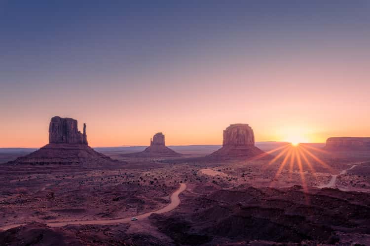 Monument Valley at sunrise