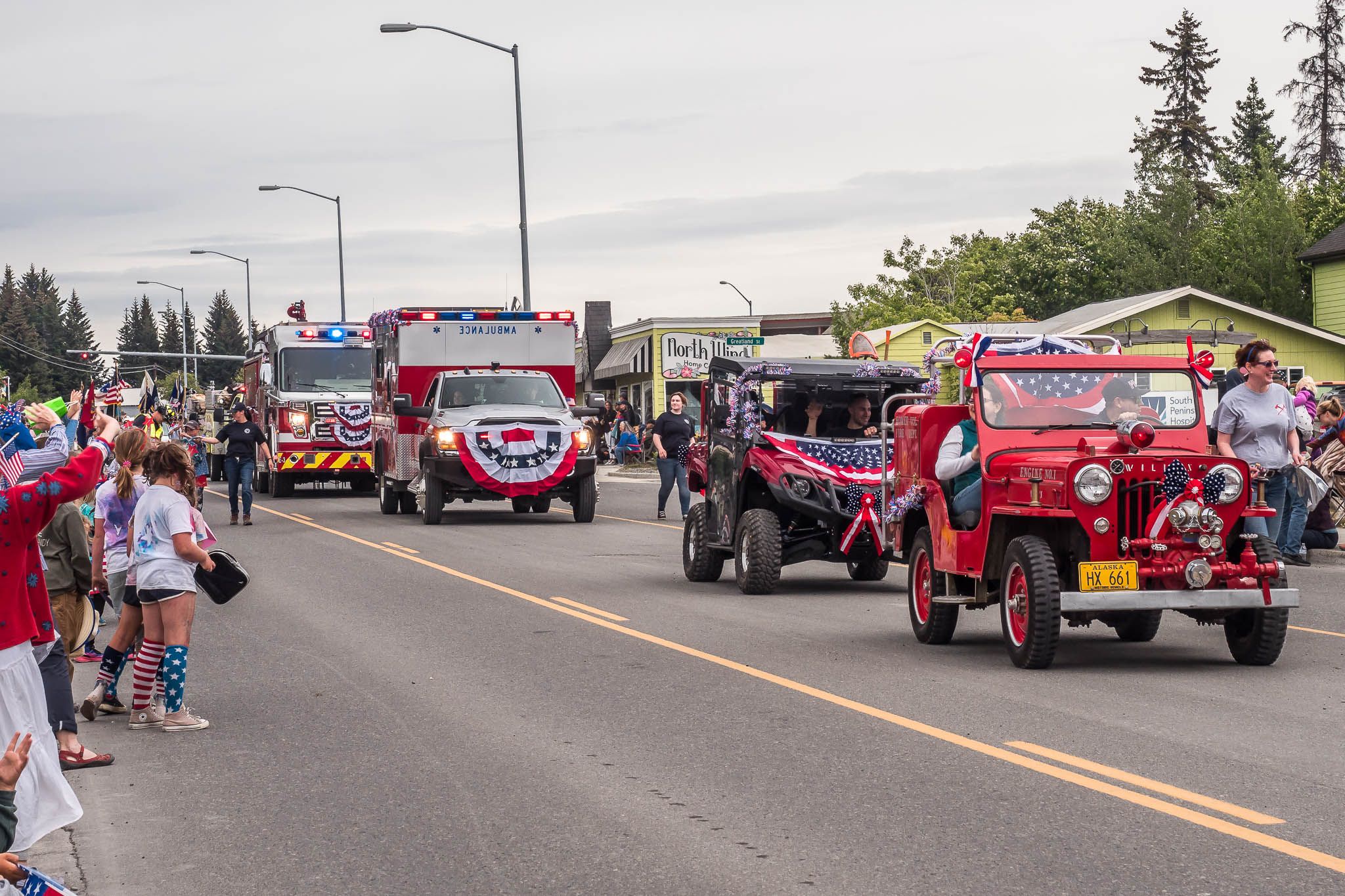 National Day Parade at Homer, USA