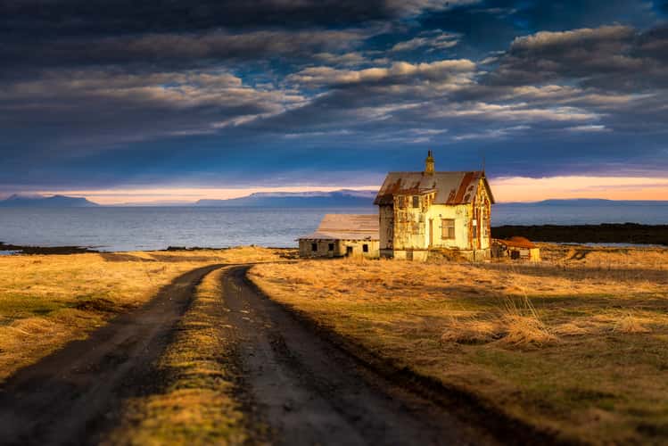 Old house at the coast