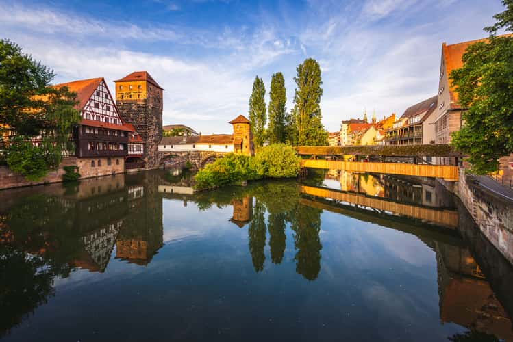 Old town and Henkersbrücke, Nuremberg