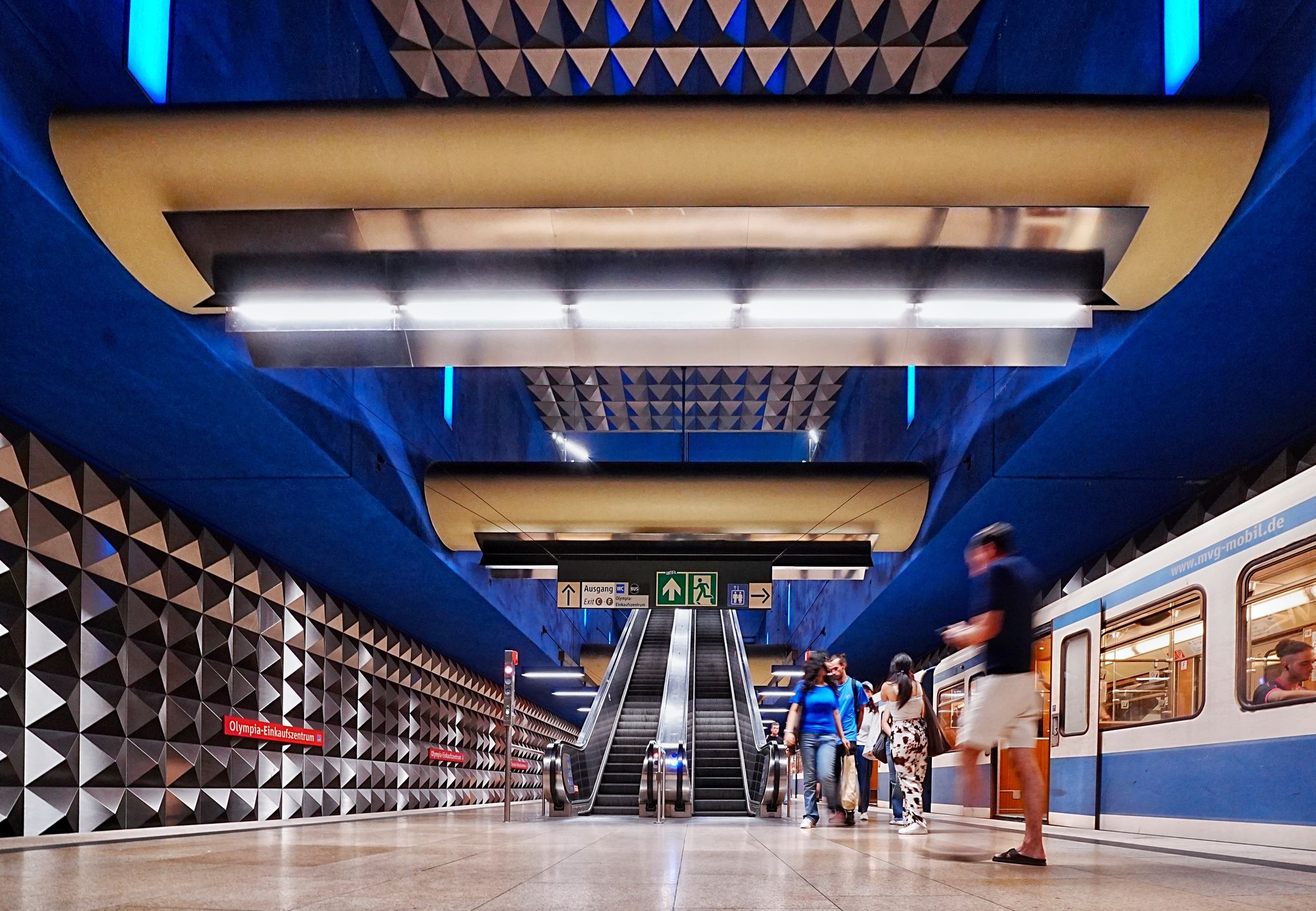 Olympia-Einkaufszentrum Station, Munich, Germany