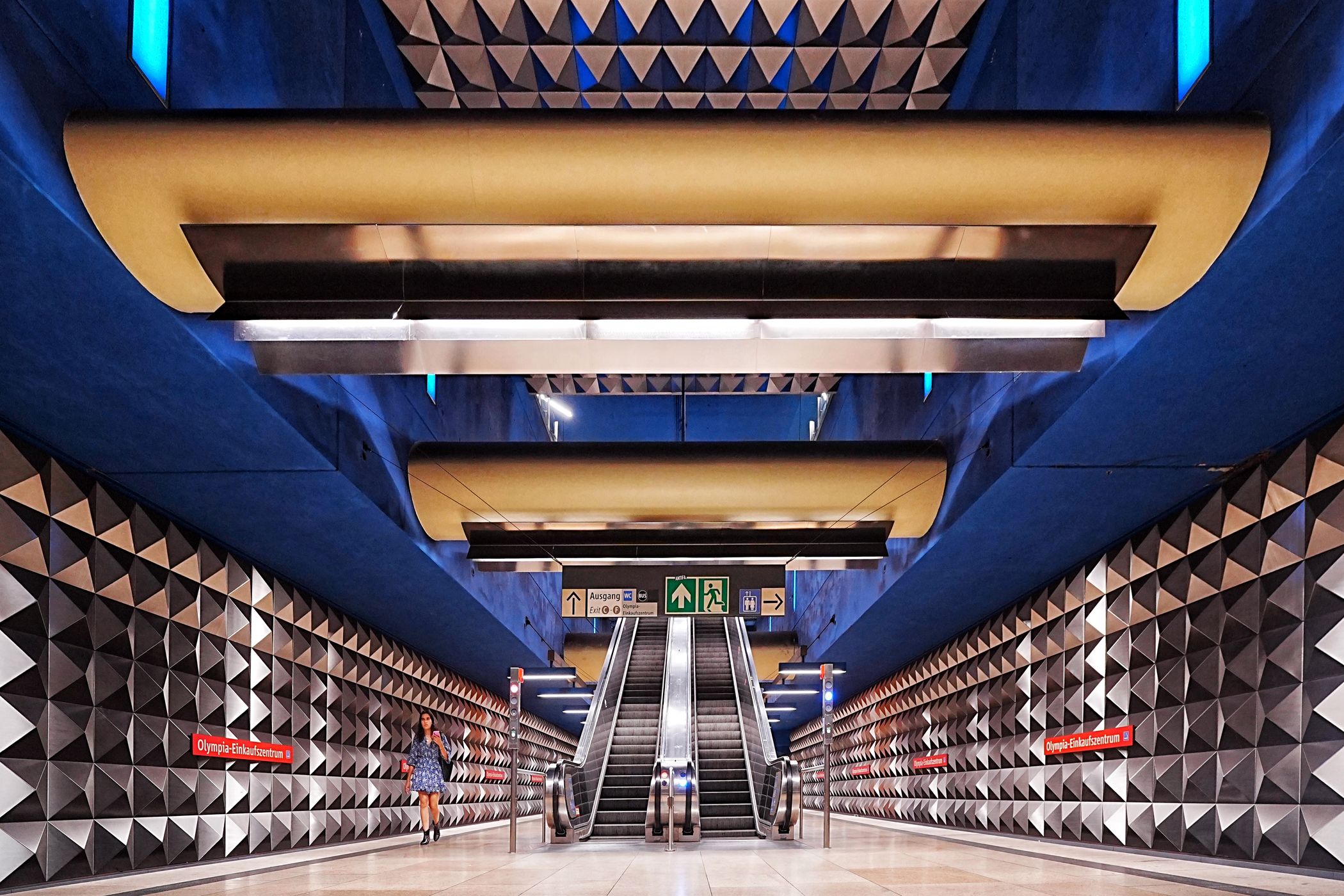 Olympia-Einkaufszentrum Station, Munich, Germany