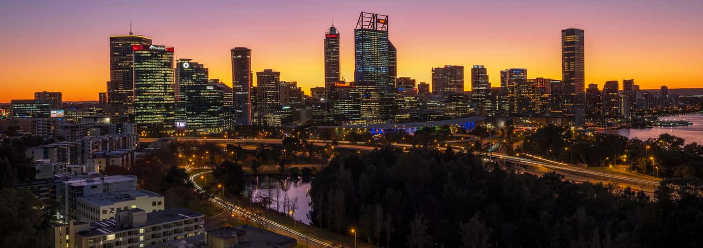 Perth City from Kings Park, Western Australia