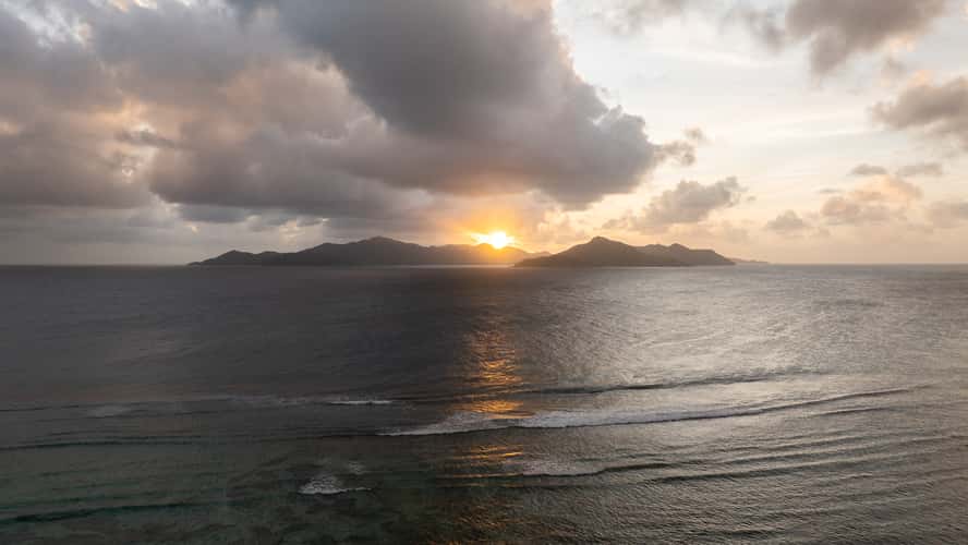 Praslin from La Digue