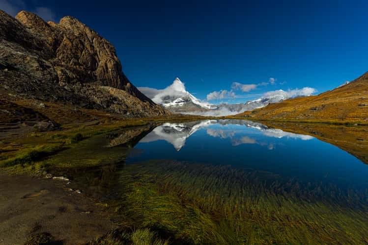 Riffelsee with Matterhorn reflection