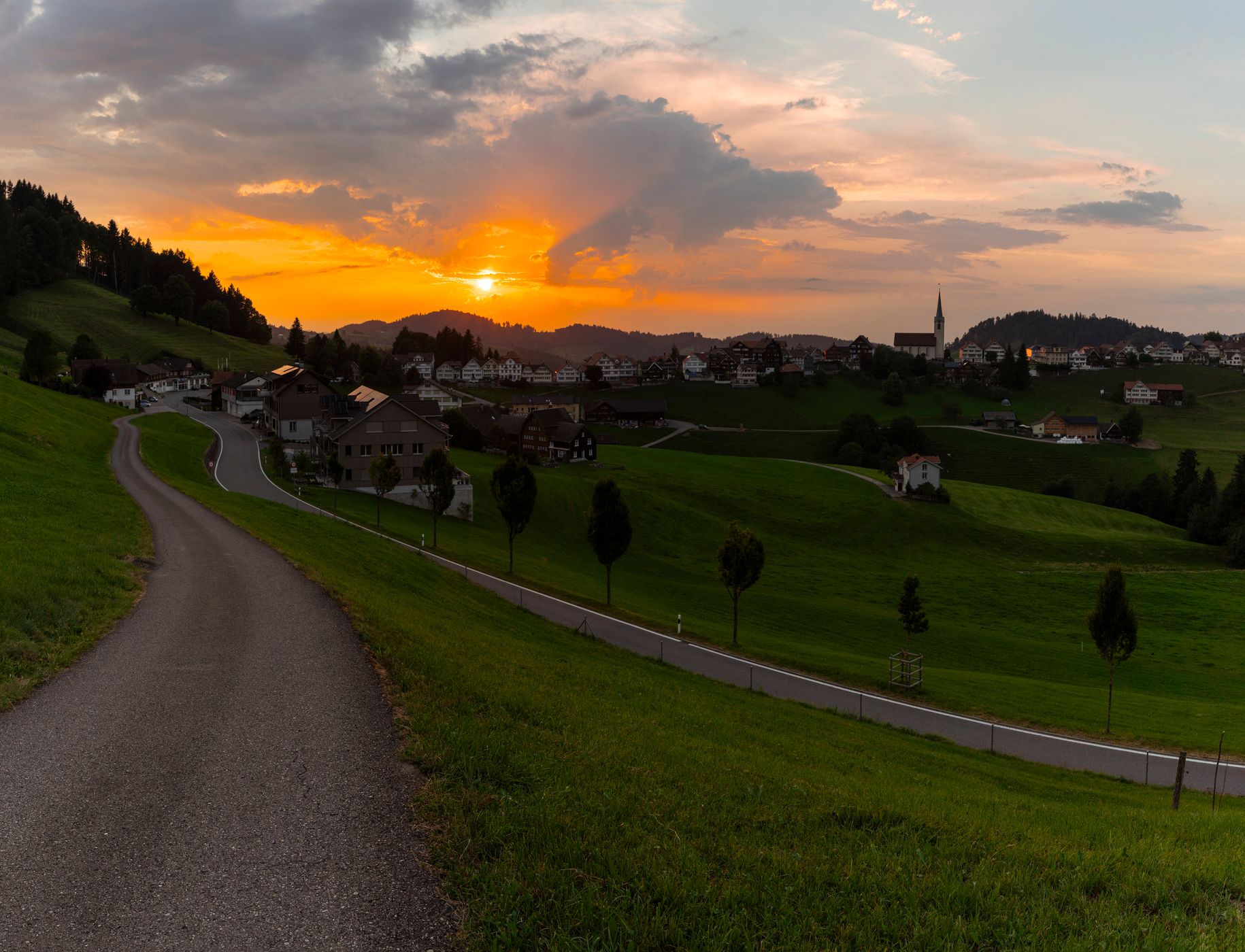 Schwellbrunn panorama, Switzerland