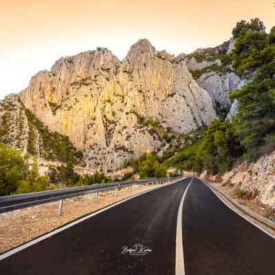 South Coast Road near Sveta Nedjelja, Hvar, Croatia