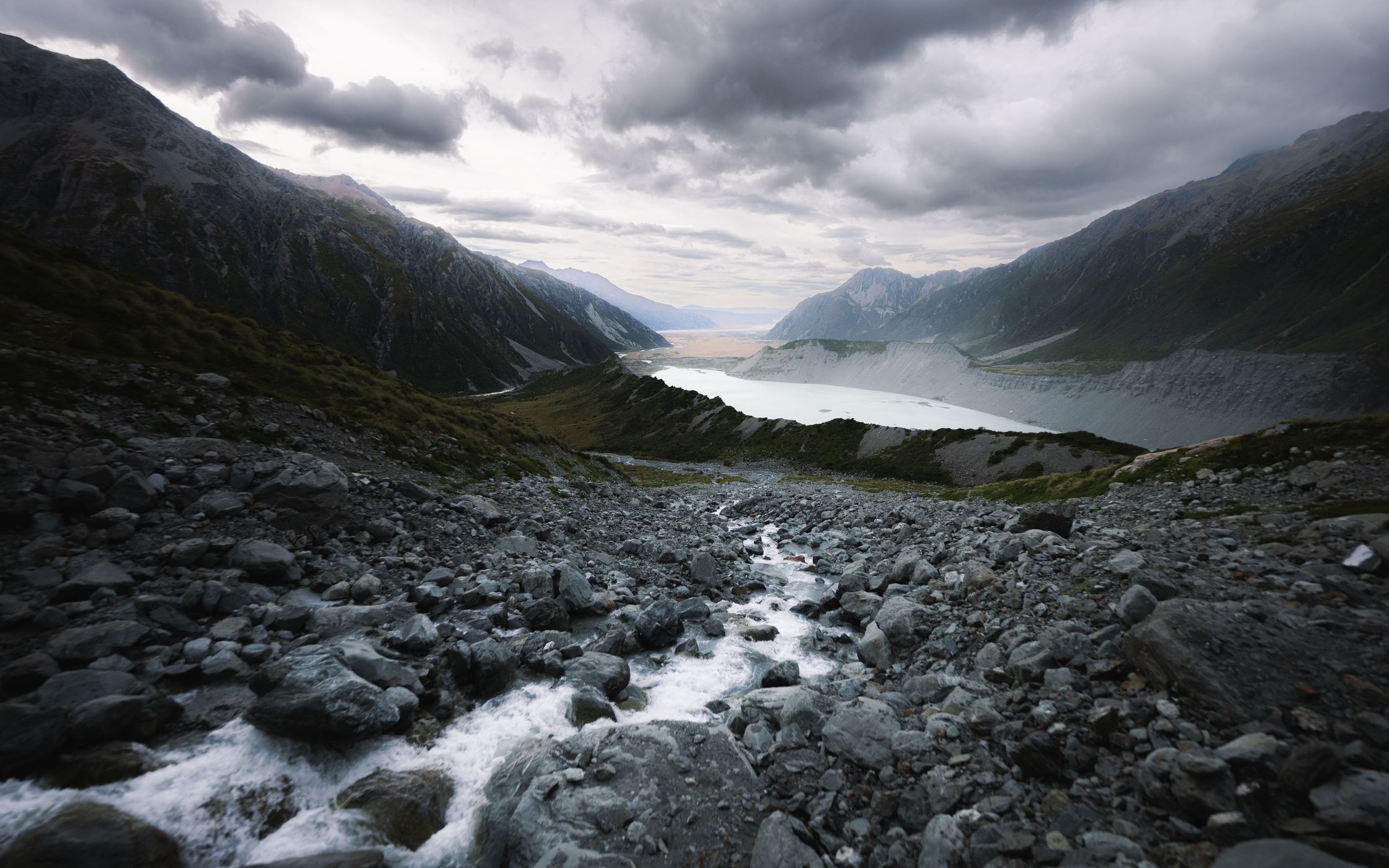 Stream up Sefton Bivvy, New Zealand