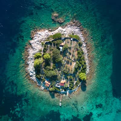 Tiny  private island with pristine coastline in Croatia, Croatia
