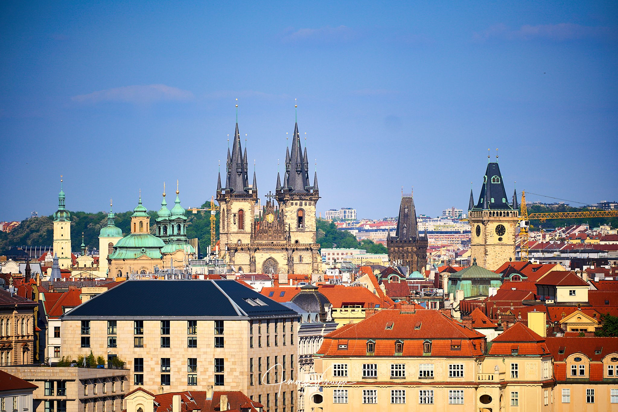 Views from Lesser Town Bridge Tower, Czech Republic