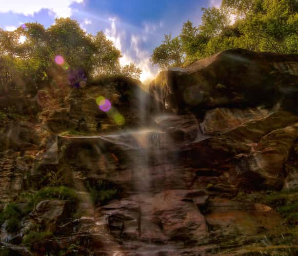 Wasserfall im Käfertal