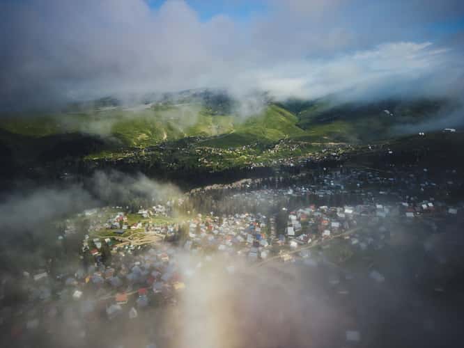 Areal View of Beshumi, Georgia