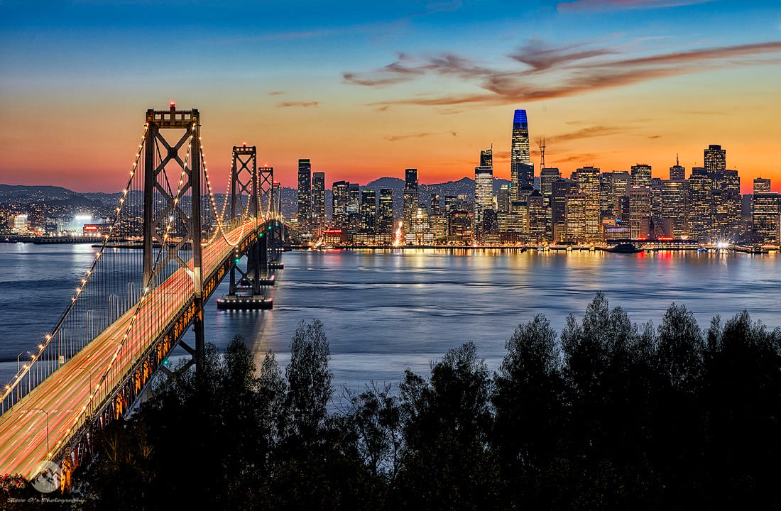 Bay Bridge from Treasure Island, USA