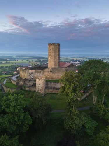 Burg Steinsberg with the drone